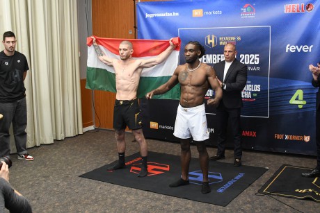 Mérlegeltek a harcosok - minden készen áll a Hexagone MMA gálára a MET Arénában